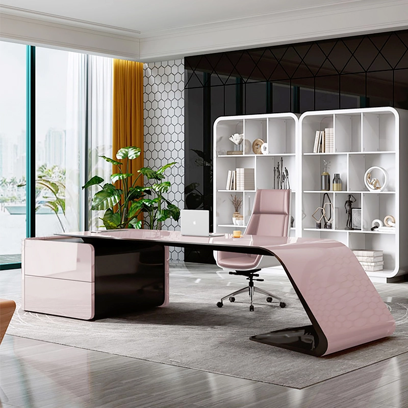 Fábrica de muebles al por mayor, escritorio de jefe con diseño de CEO, muebles de oficina duraderos - MEI YI