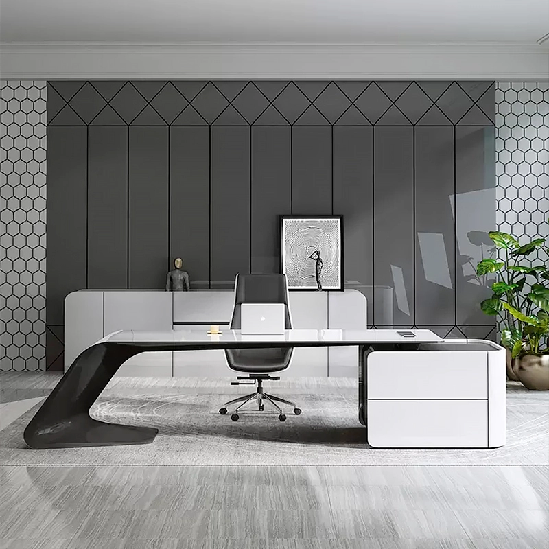 Fábrica de muebles al por mayor, escritorio de jefe con diseño de CEO, muebles de oficina duraderos - MEI YI