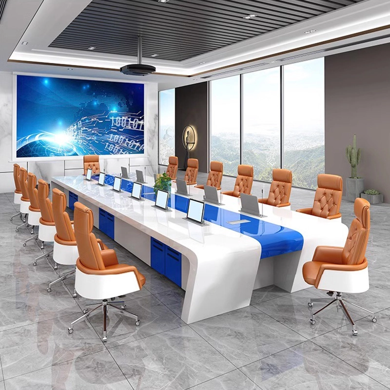 Customized New Style Baking Paint Craft Modern Conference Table  Office Desk Meeting Room Conference Table - MEI YI
