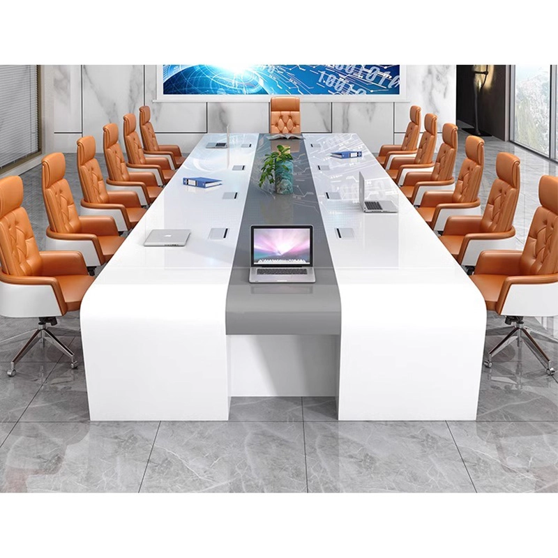 Customized New Style Baking Paint Craft Modern Conference Table  Office Desk Meeting Room Conference Table - MEI YI