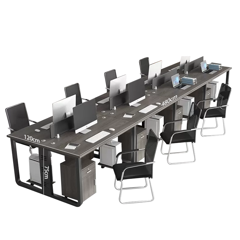 Office Furniture Modular Office Desk Workspace 4 6 Seats Bureau De Travail Cubicle Partition Workstation Office Table and Chair - MEI YI