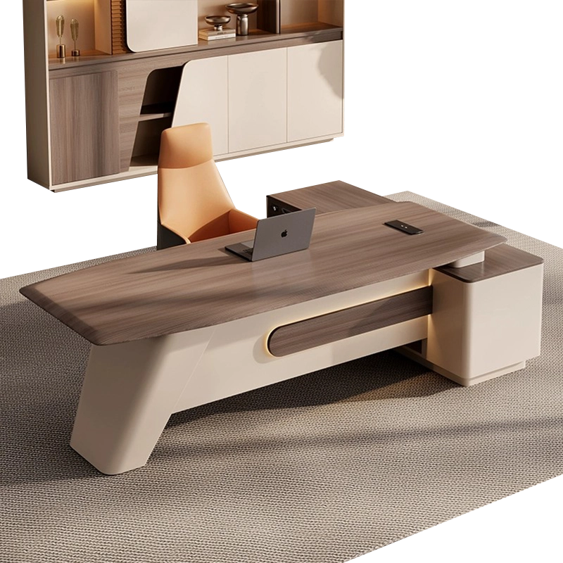 Modern CEO Executive Desk Office Desk Furniture Manager Desk Wooden L Shape Office Table - MEI YI
