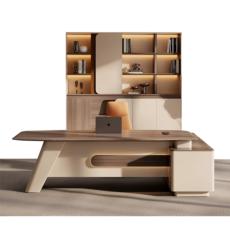 Modern CEO Executive Desk Office Desk Furniture Manager Desk Wooden L Shape Office Table