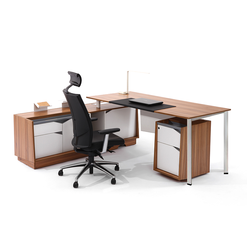 Modern L-Shaped Office Desk for Executive, Managerial, and Business Workspaces Modern L-Shaped Office Desk for Executive, Managerial, and Business Workspaces