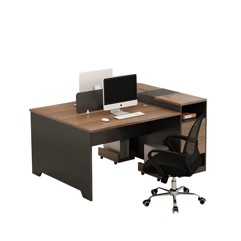 Extendable L Shaped Workstation MFC Melamine Wooden Steel Frame for Corporate Workspace OEM Manufacturer MEIYI - MEI YI