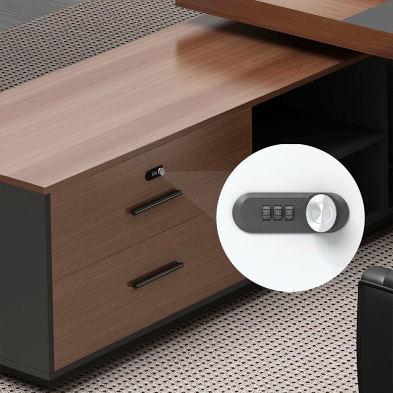 Luxury Factory-Supplied L-Shaped Manager Desk – Modern High-End Office Furniture for Executive Procurement