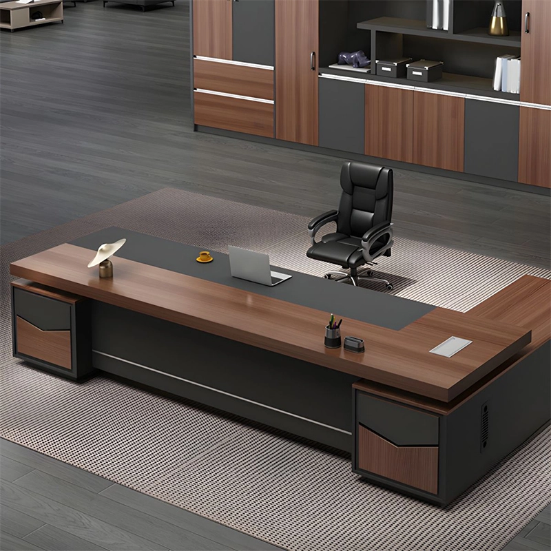 Luxury Factory-Supplied L-Shaped Manager Desk – Modern High-End Office Furniture for Executive Procurement - MEI YI