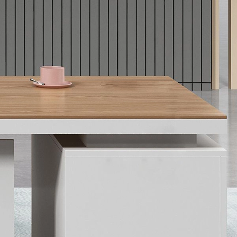 Modern Factory Custom Simple Wooden Commercial Furniture Modern Executive Desk Table Manager Boss Office Desk - MEI YI