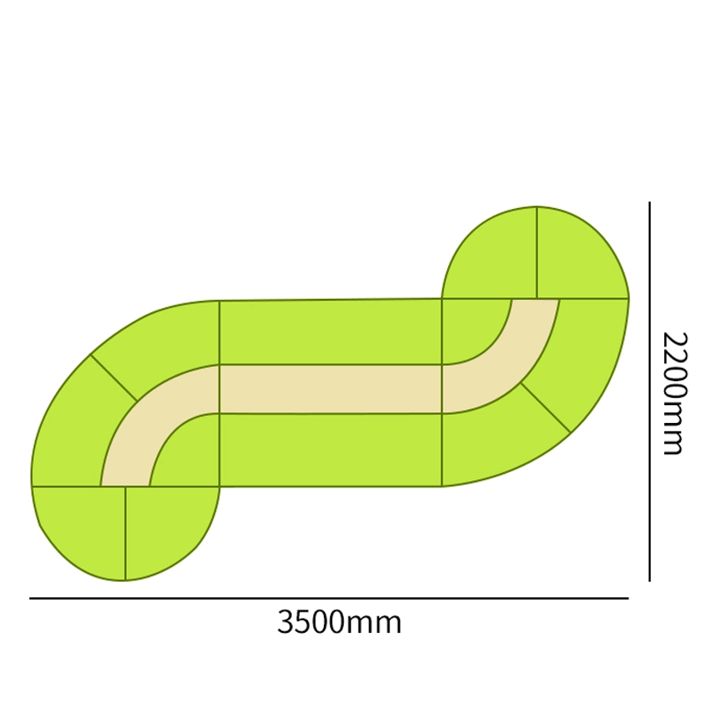 Bookshelf Furniture Wooden Study Table and Chair Sofa in Library Lounge Area Luxury Library Decorate Kindergarten Supplies - MEI YI