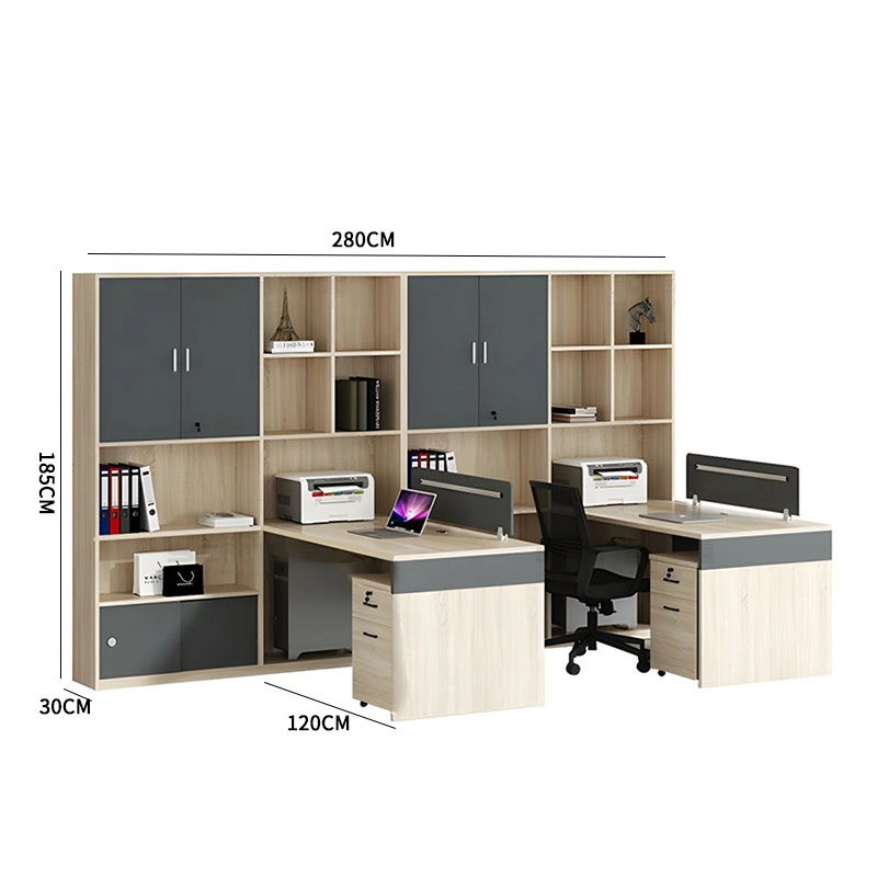 Simple Modern Workstation Desk Chair Set for Four Person Office Staff Zone B2B Furniture Vendor MEIYI - MEI YI