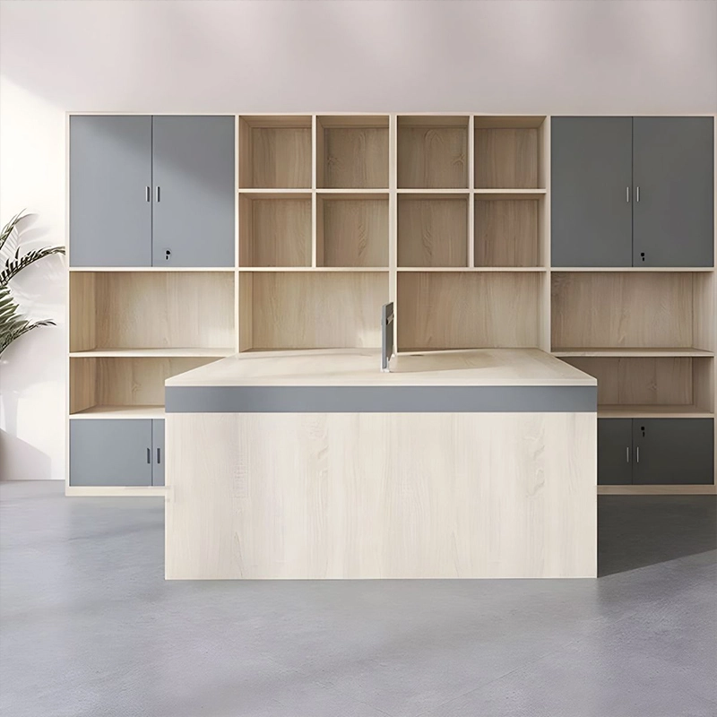 Simple Four Person Workstation Desk Chair Set for Office Staff Workspace Direct Factory Sale - MEI YI Simple Four Person Workstation Desk Chair Set for Office Staff Workspace Direct Factory Sale - MEI YI