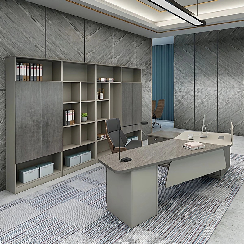 Executive Boss Work Table MFC Wood Material CE Certified for Household And Corporate Office ODM Factory MEIYI - MEI YI