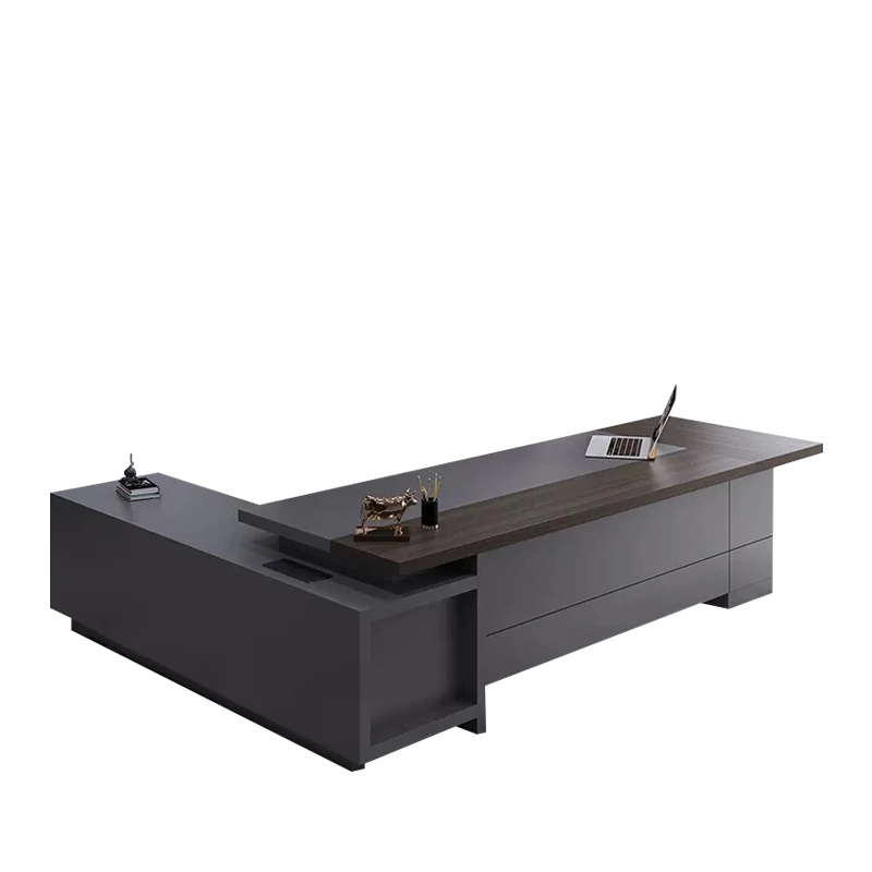 L Shaped CEO Office Desk Modern MDF for Commercial Boss Room Export Trading Company MEIYI - MEI YI L Shaped CEO Office Desk Modern MDF for Commercial Boss Room Export Trading Company MEIYI - MEI YI