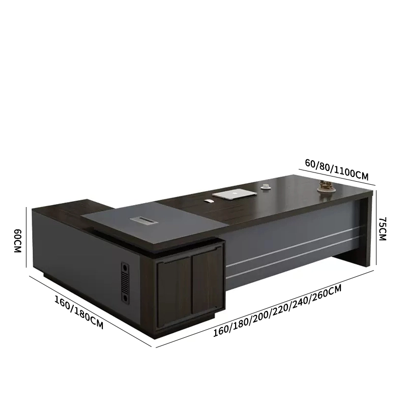 Luxury Stylish Executive Boss Desk Elegant Craft for Administrative Supervisor Office Project Contractor MEIYI - MEI YI