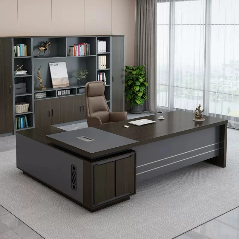 Elegant Luxury Boss Desk Stylish Structure for Office President And Supervisor Working Area Factory Producer MEIYI - MEI YI