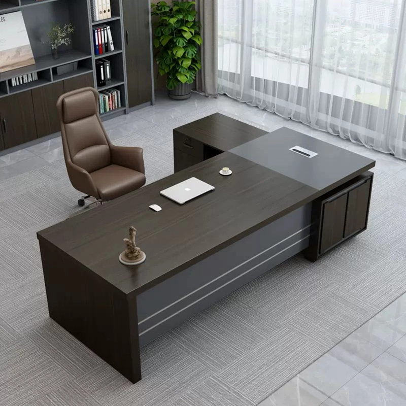 Stylish Boss Office Table Elegant Luxury Texture for Corporate President Supervisor Room ODM Manufacturer MEIYI - MEI YI