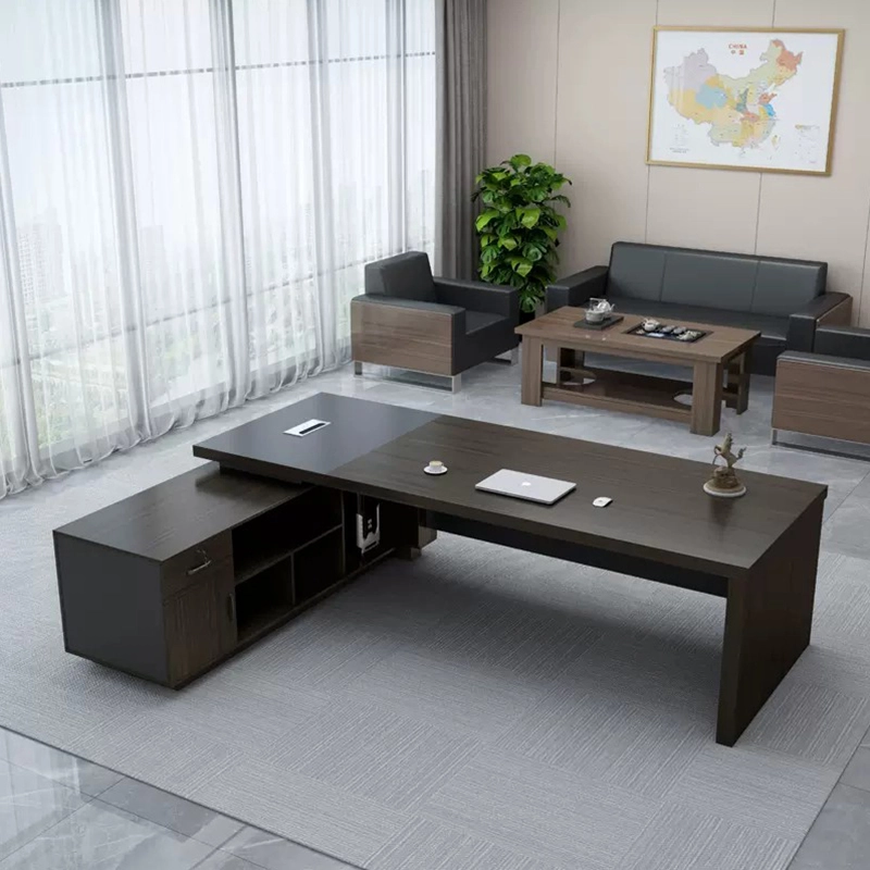Executive Office Table Stylish Elegant Layout for Company President Supervisor Office Furniture Wholesaler MEIYI - MEI YI