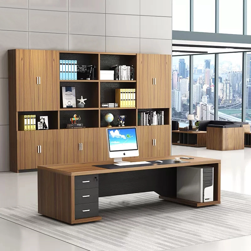 Customized Executive Office Furniture L Shaped for CEO Boss Office Zone B2B Furniture Vendor MEIYI - MEI YI