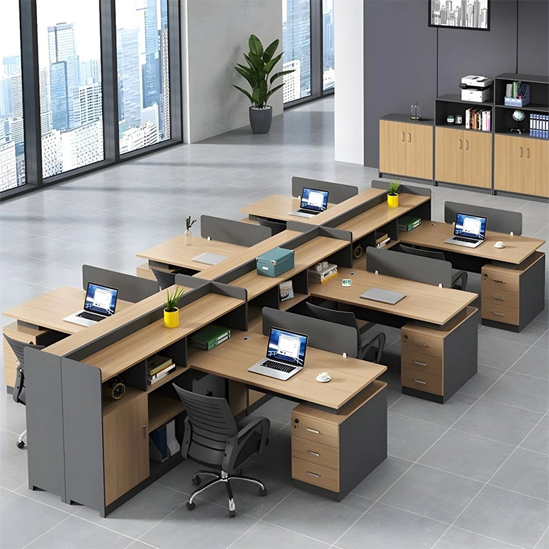 Modern Screen Station Employee Computer Desk for Office Staff Working Environment - MEI YI