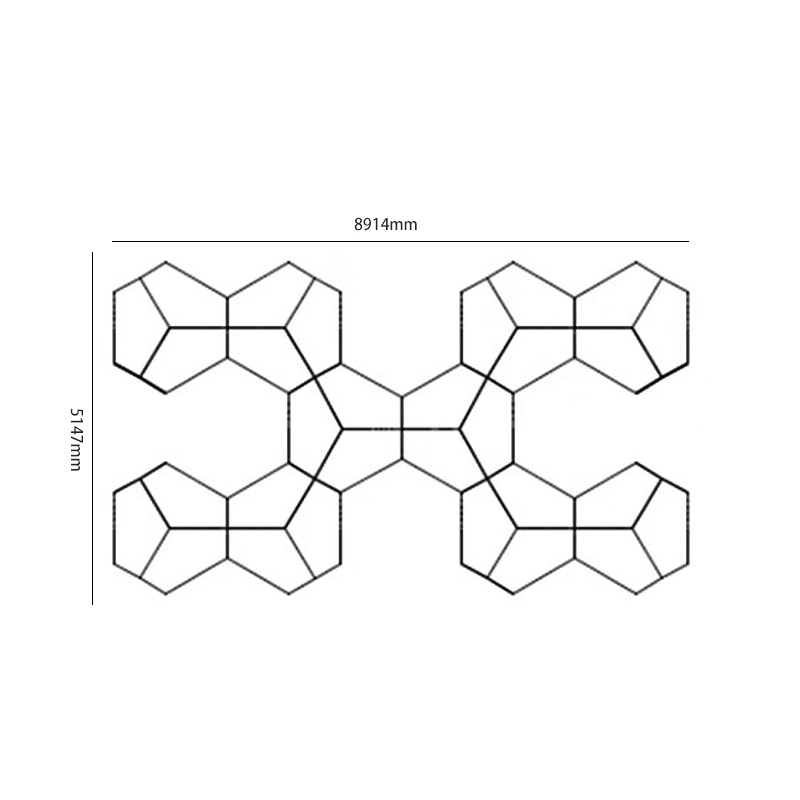 Laminate Partition Staff Table Modular for Institutional Working Environment Project Contractor MEIYI - MEI YI