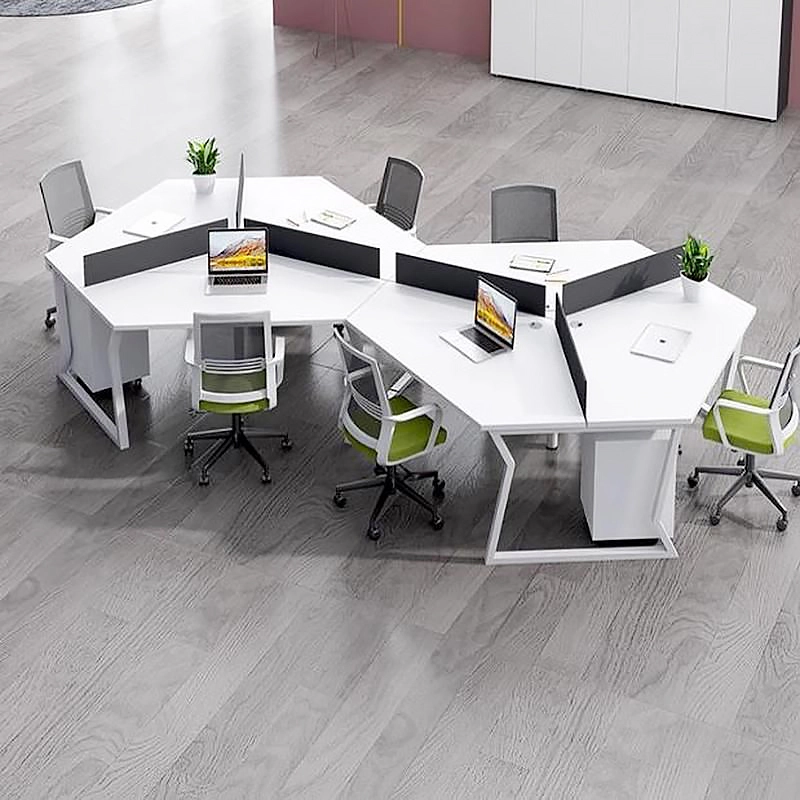 Modern Metal L Shaped Office Partition Workstation for Staff Working Space OEM Manufacturer MEIYI - MEI YI