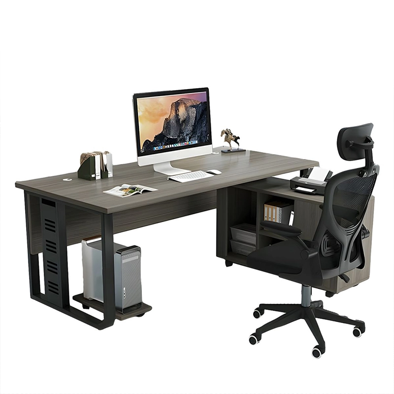 Contemporary L Shaped Wooden Manager Desk for Office Executive Workspace Project Contractor MEIYI - MEI YI