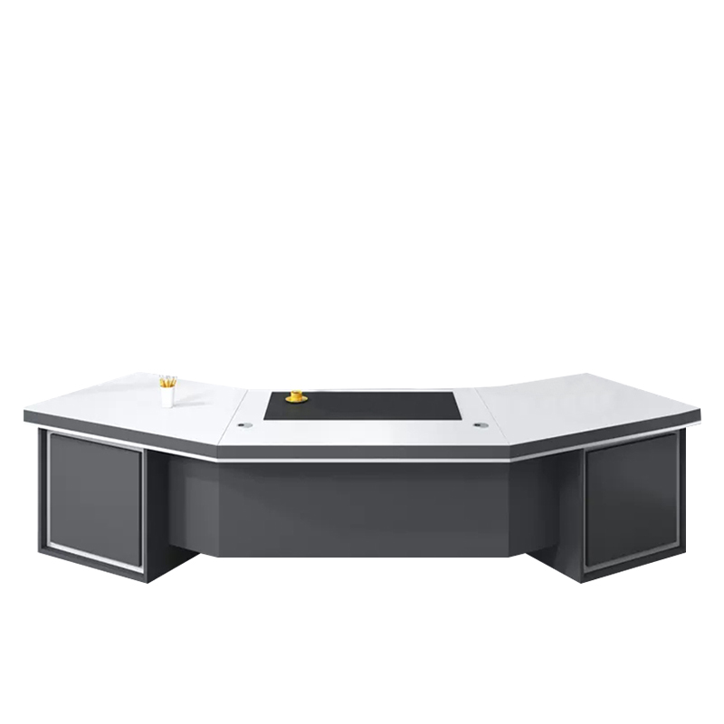 Large Modern Luxury Executive Desk High Glossy for Institutional Office Area Export Trading Company MEIYI Large Modern Luxury Executive Desk High Glossy for Institutional Office Area Export Trading Company MEIYI