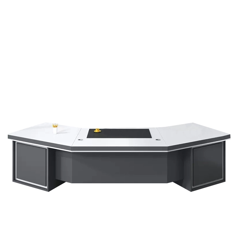 Large Modern Luxury Executive Desk High Glossy for Institutional Office Area Export Trading Company MEIYI - MEI YI