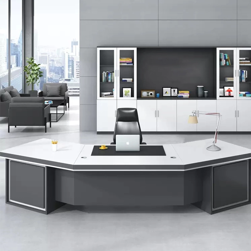 Large High Glossy Executive Office Table for Manager CEO Working Space ODM Solution Provider MEIYI - MEI YI