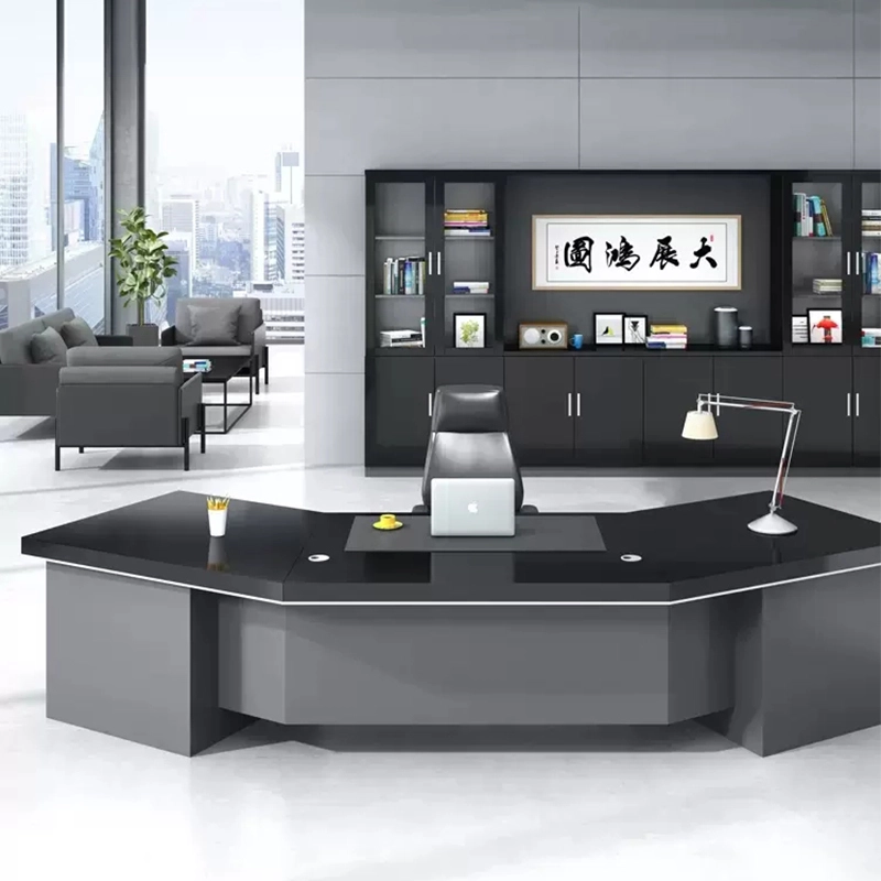 Luxury High Glossy Large Boss Desk for CEO Executive Office Space Professional Production Base MEIYI - MEI YI