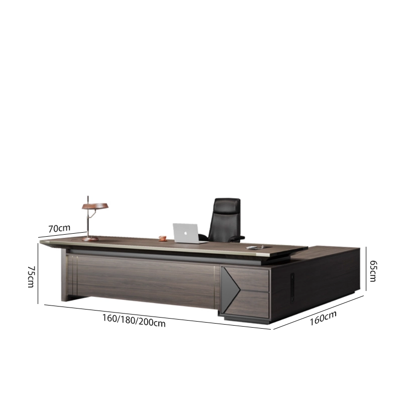 Modern 2.4m Long Melamine Wooden Office Desk for Director Office Space OEM Manufacturer MEIYI - MEI YI