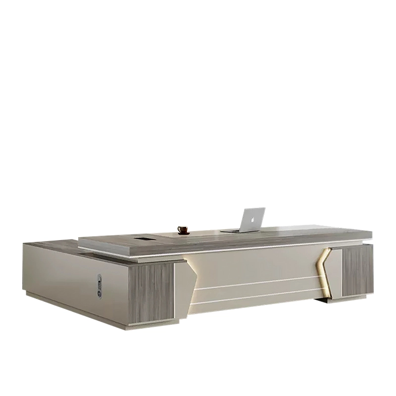 Luxury Executive L Shape Desk MFC for Commercial Office Boss Area Authorized Dealer MEIYI - MEI YI