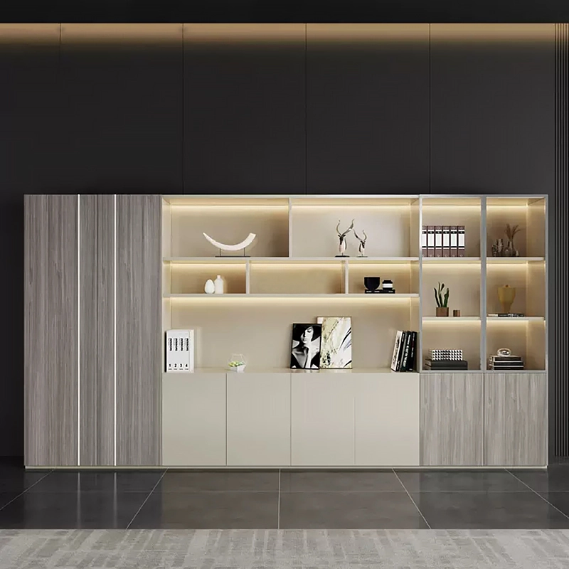 Luxury MFC Office Furniture L Shape Desk for Professional Executive Zone Professional Production Base MEIYI - MEI YI