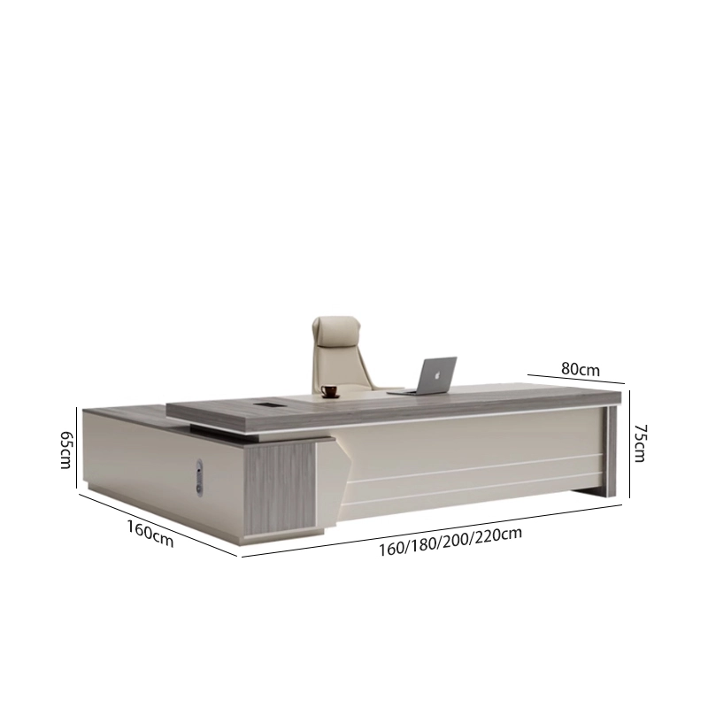 MFC Luxury Boss Table L Shape for Office Executive Working Area Project Contractor MEIYI - MEI YI