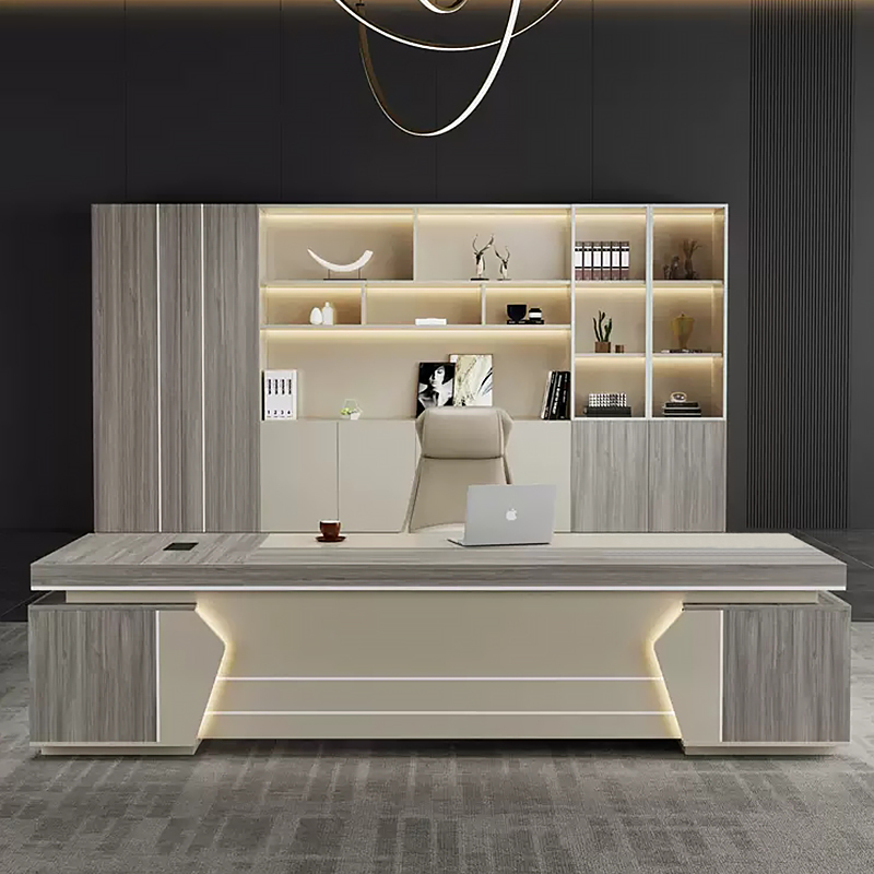 Luxury L Shape Executive Desk MFC Material for Corporate Manager Office Furniture Wholesaler MEIYI Luxury L Shape Executive Desk MFC Material for Corporate Manager Office Furniture Wholesaler MEIYI