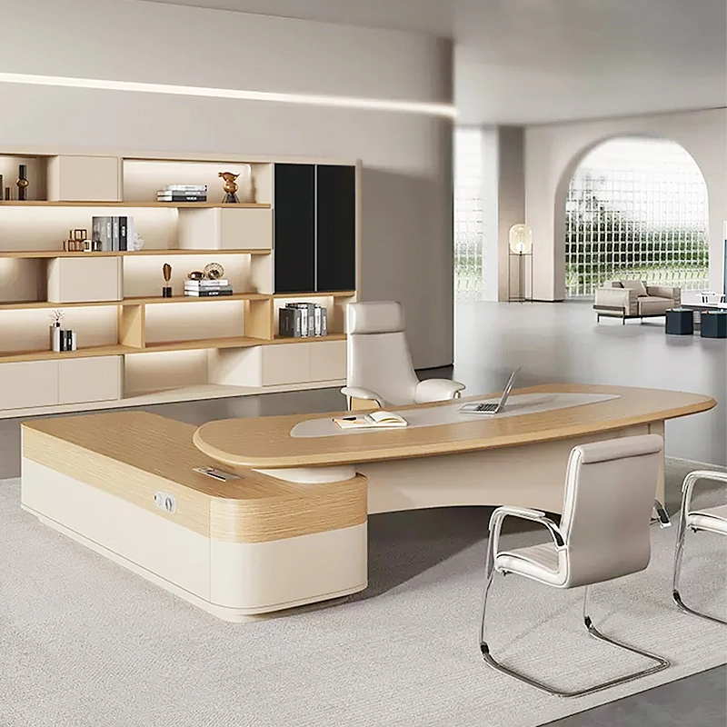 Modern Wooden Executive Office Furniture L Shape for Corporate CEO Office Furniture Wholesaler MEIYI - MEI YI