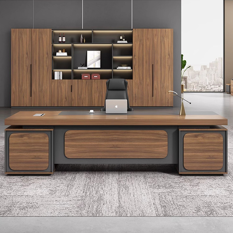 Melamine L Shape Office Table for Commercial Office Staff Area Export Trading Company MEIYI