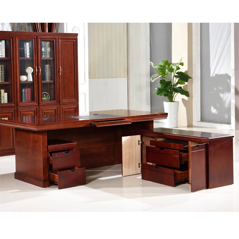 Classic Executive Office Table Wooden for Boss Commercial Office Area Direct Factory Supplier MEIYI - MEI YI