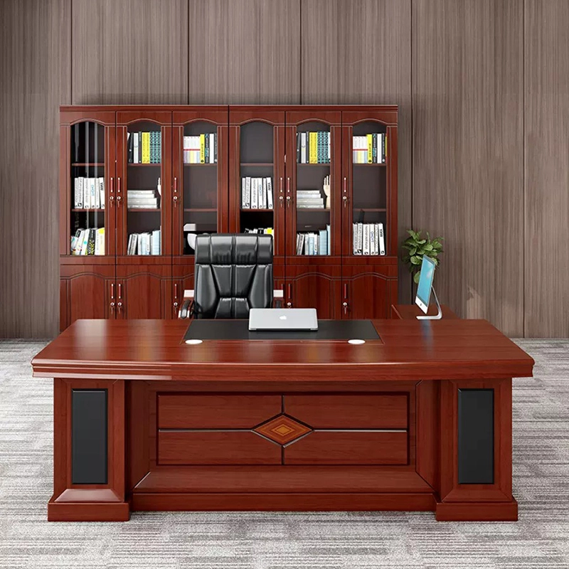 Modern Chinese Style Big Office Desk Chair Combination for Boss Workspace OEM Manufacturer MEIYI - MEI YI