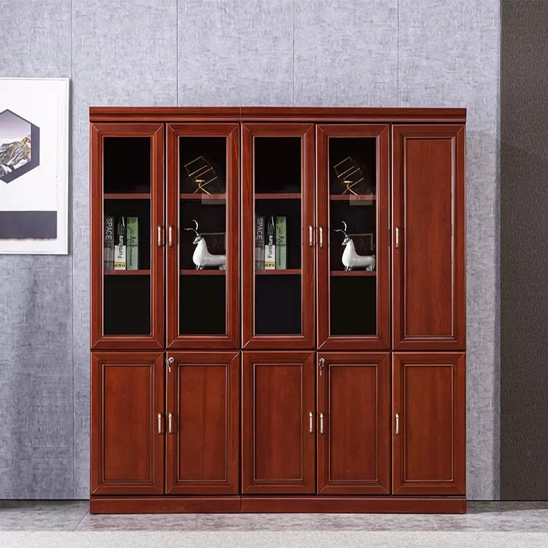 Solid Wood Office Filing Cabinet Classic Design for Enterprise Storage Space B2B Furniture Vendor MEIYI - MEI YI