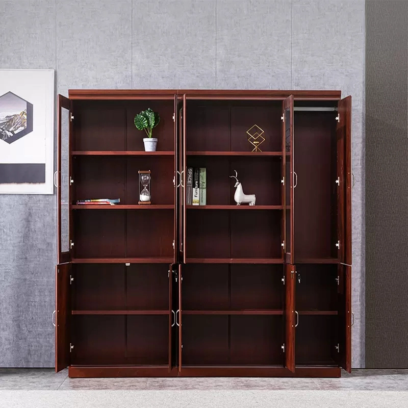 Classic Solid Wood Filing Cabinet 2 Doors Bookcase for Office Storage Space OEM Manufacturer MEIYI - MEI YI