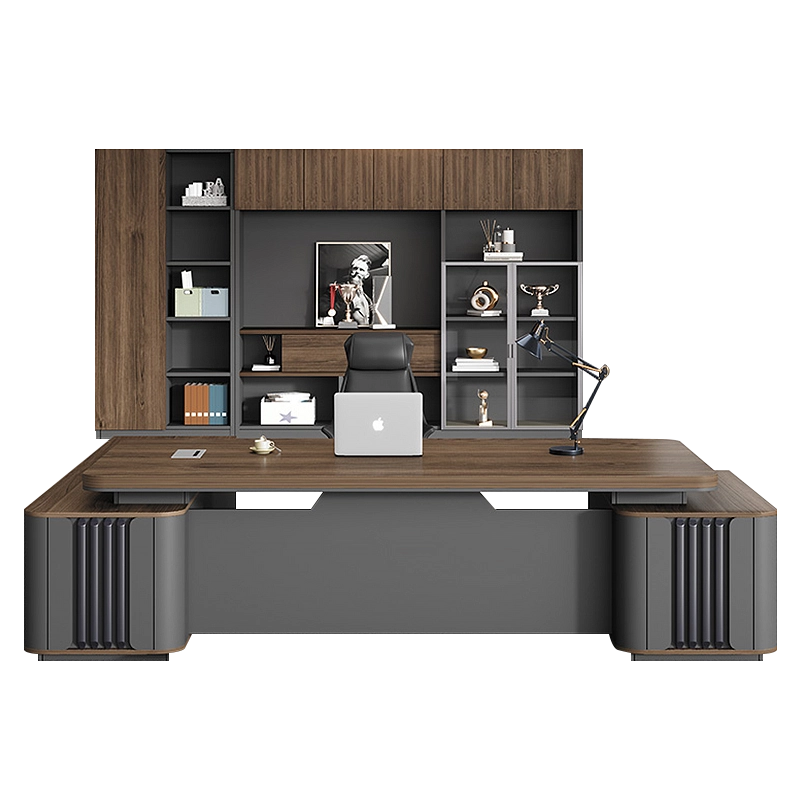 Contemporary Executive Desk for Manager Offices with Custom L-Shaped Structure, OEM Producer – MEI YI Furniture - MEI YI