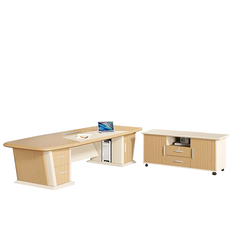 L Shaped Modern Executive Desk High Tech for CEO Office Working Environment Reliable Supplier MEIYI - MEI YI