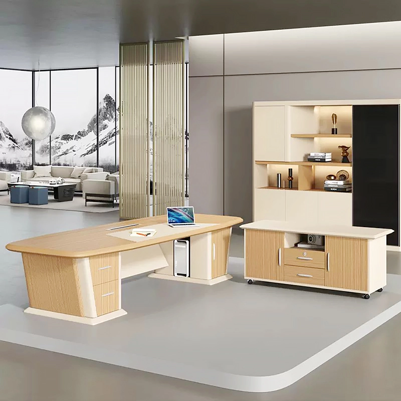 High Tech CEO Office Computer Table Modern for Corporate Executive Workspace Furniture Wholesaler MEIYI - MEI YI