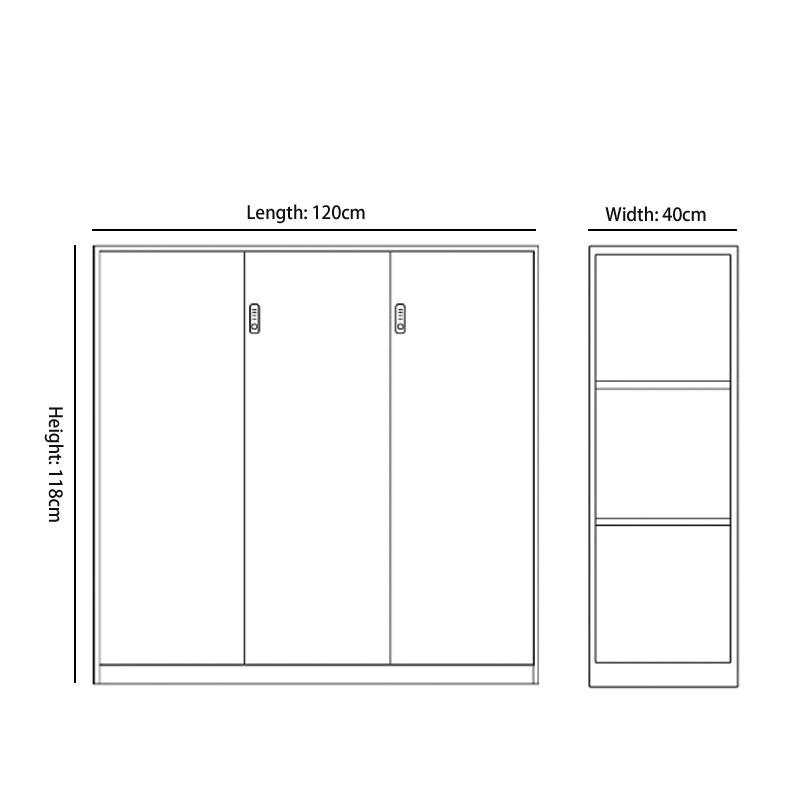4 Drawers Metal Office Storage Cabinet for Corporate Office Space Furniture Wholesaler MEIYI - MEI YI