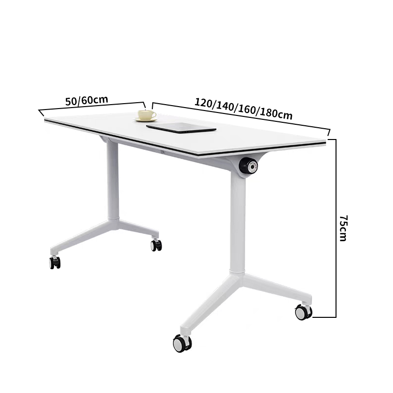The Efficient Transformer| folding desk: Mobile table easily reconfigures space from training room to team collaboration The Efficient Transformer| folding desk: Mobile table easily reconfigures space from training room to team collaboration