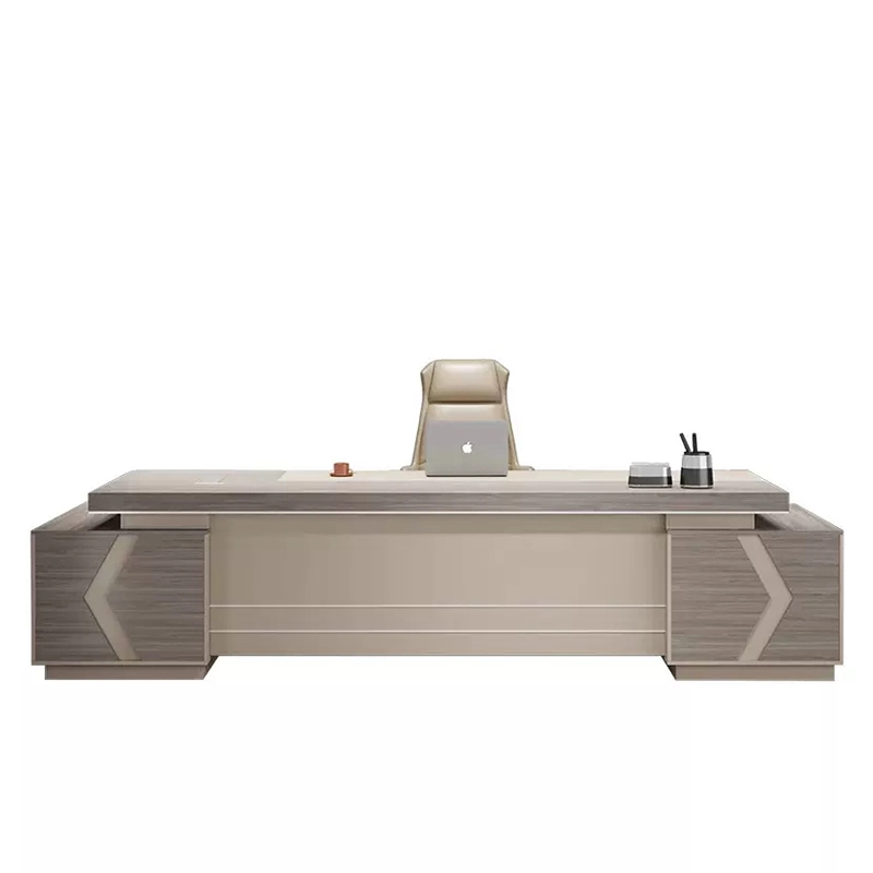 High End Luxury Texture L Shaped CEO Desk MFC Material for Headquarter Office Bulk Supplier MEIYI - MEI YI