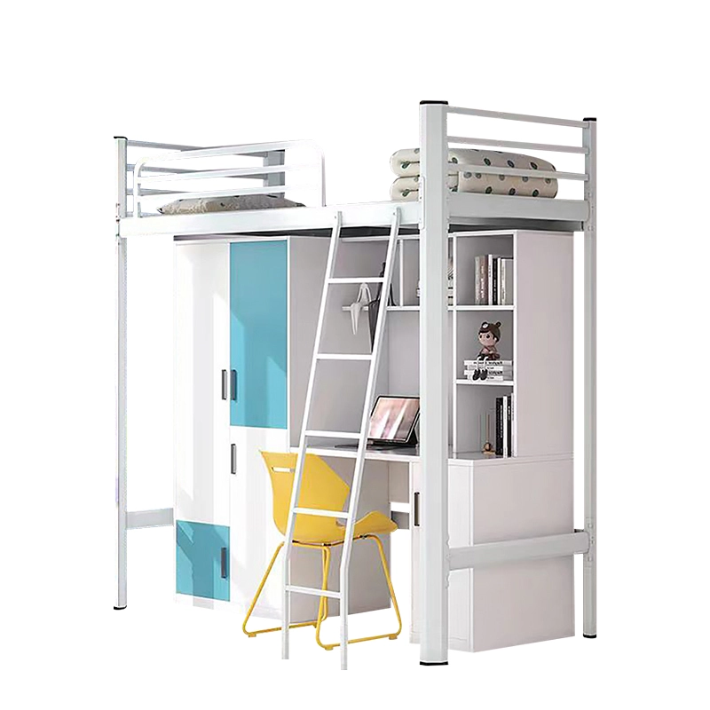 Modern Loft Bed with Desk for College Dormitories - MEI YI