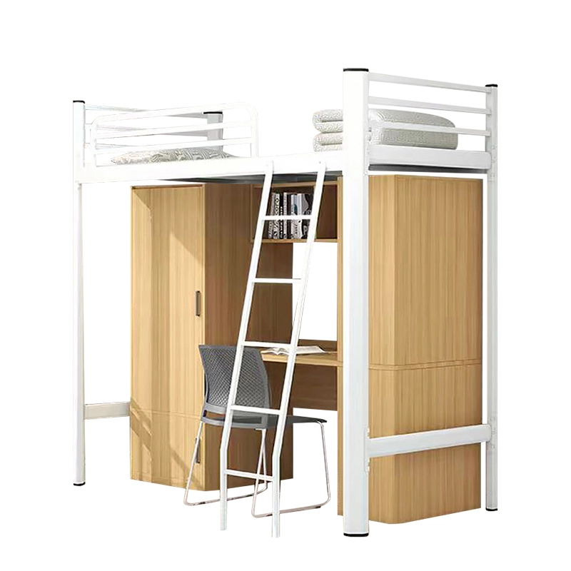 Modern Loft Bed with Desk for College Dormitories - MEI YI