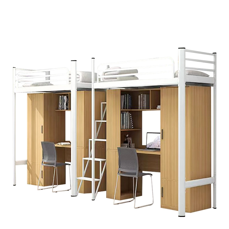 Modern Loft Bed with Desk for College Dormitories - MEI YI